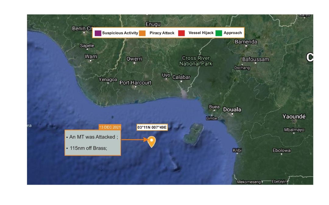 Pirates Attack a vessel in Brass, Bayelsa State, Nigeria